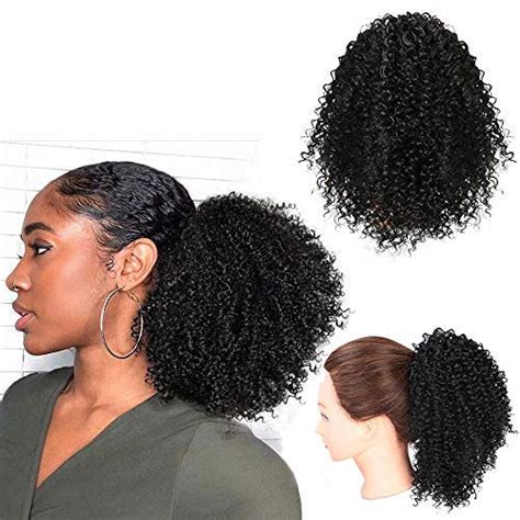 puff ponytail|kinky curly ponytail extension.